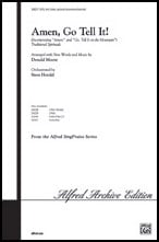 Amen, Go Tell It! SATB choral sheet music cover